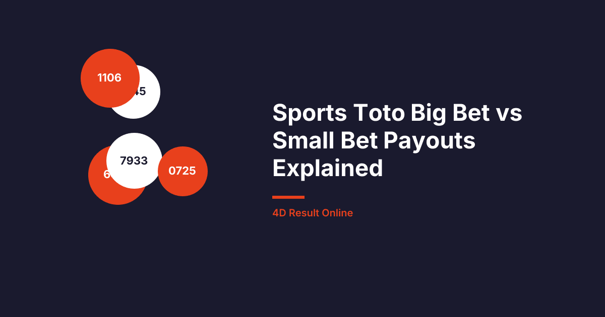 Sports Toto Big Bet vs Small Bet Payouts Explained